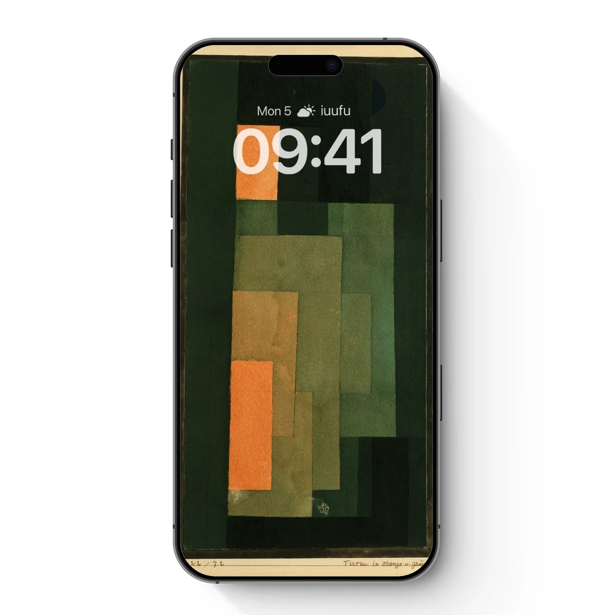 Abstract Harmony in Orange and Green