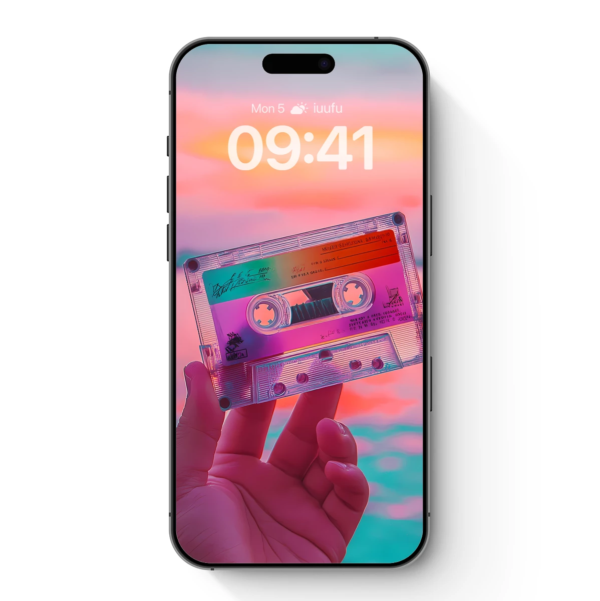 Cassette Tape Sunset Glow