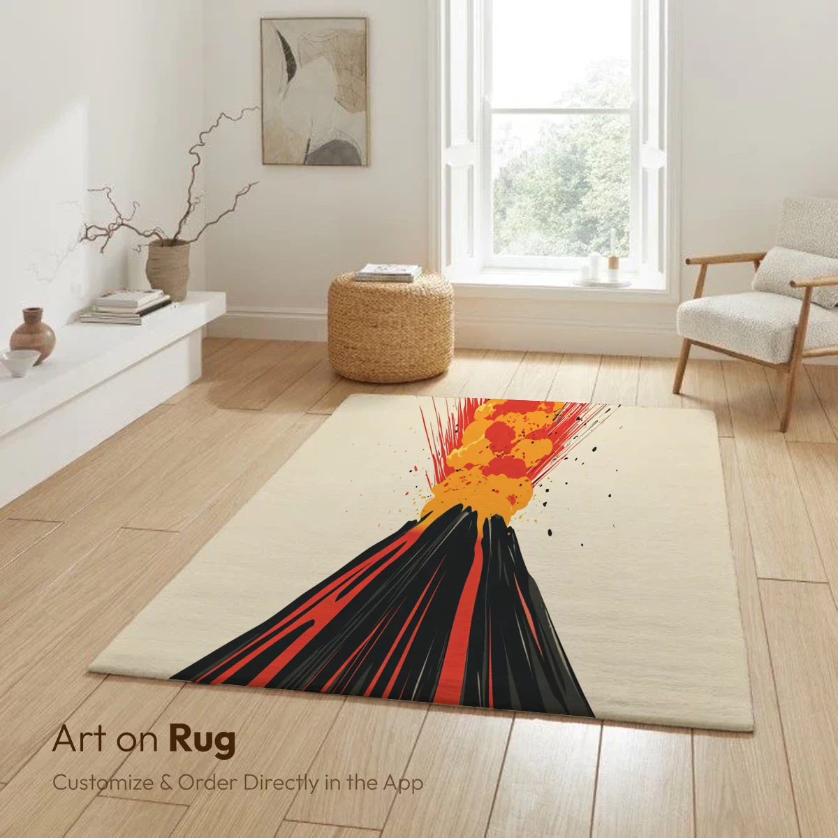 Erupting Volcano: Fiery Abstract Art - Image 6