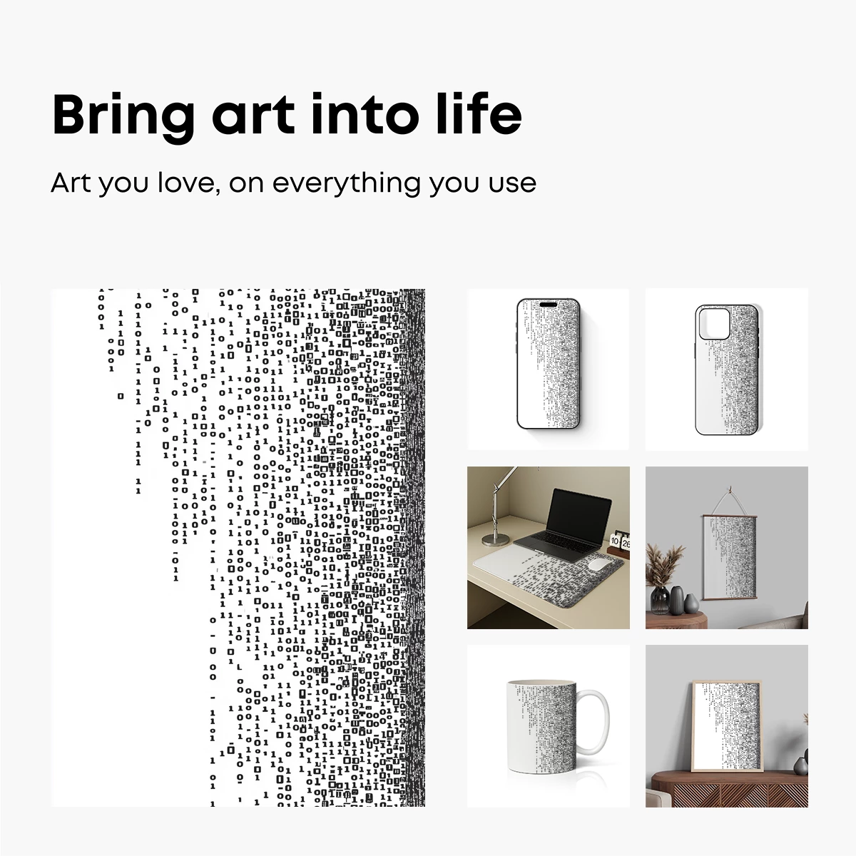 Binary Code Silhouette: Digital Warrior - Image 2