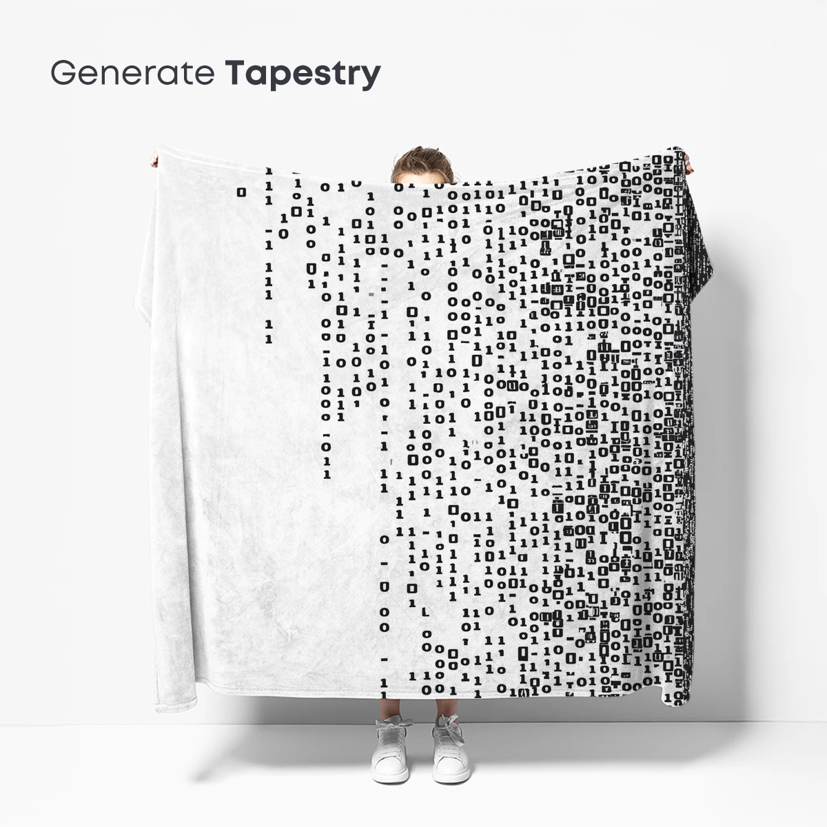 Binary Code Silhouette: Digital Warrior - Image 5