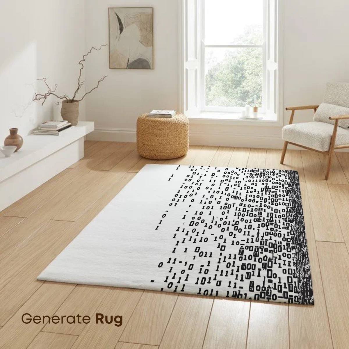 Binary Code Silhouette: Digital Warrior - Image 6