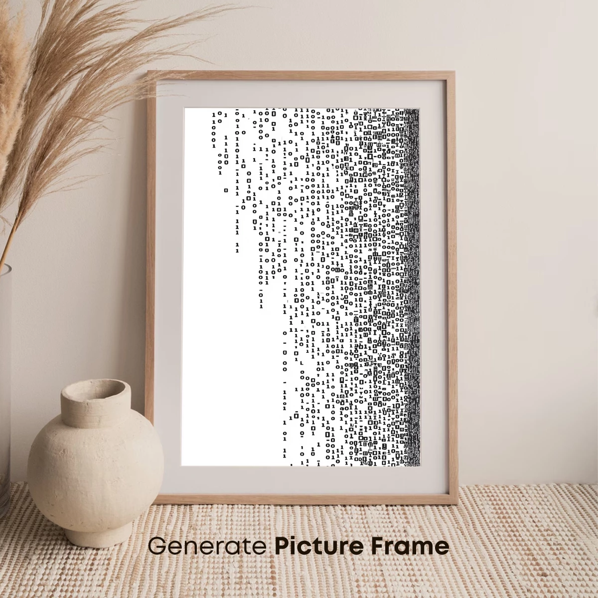 Binary Code Silhouette: Digital Warrior - Image 7