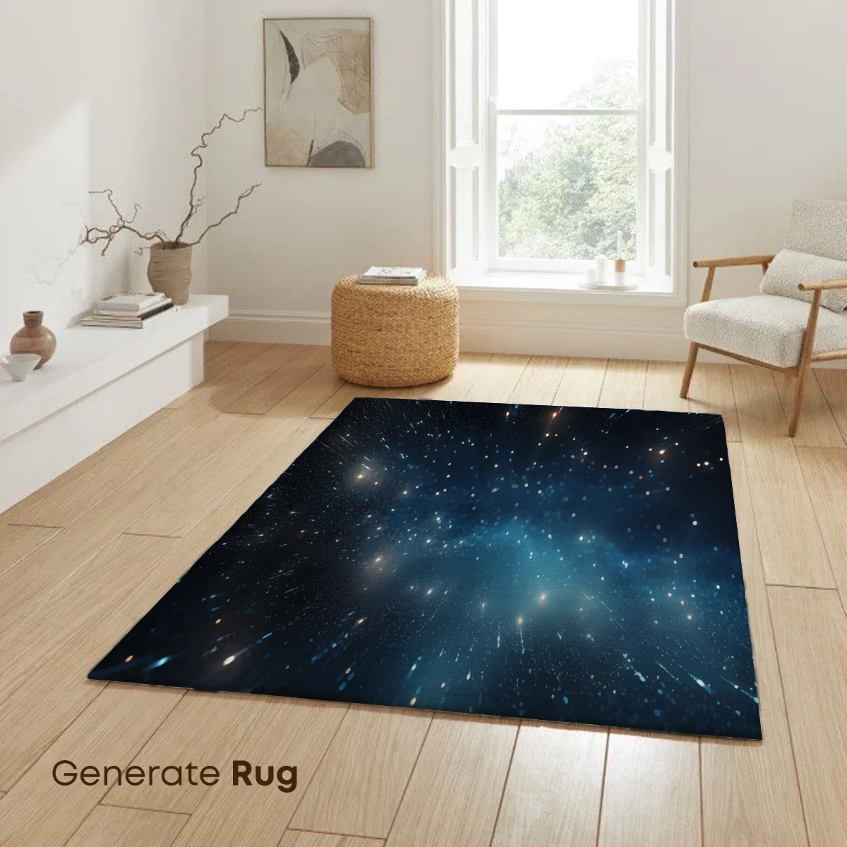 Cosmic Stardust Symphony: A Galaxy's Dance in Blue - Image 6