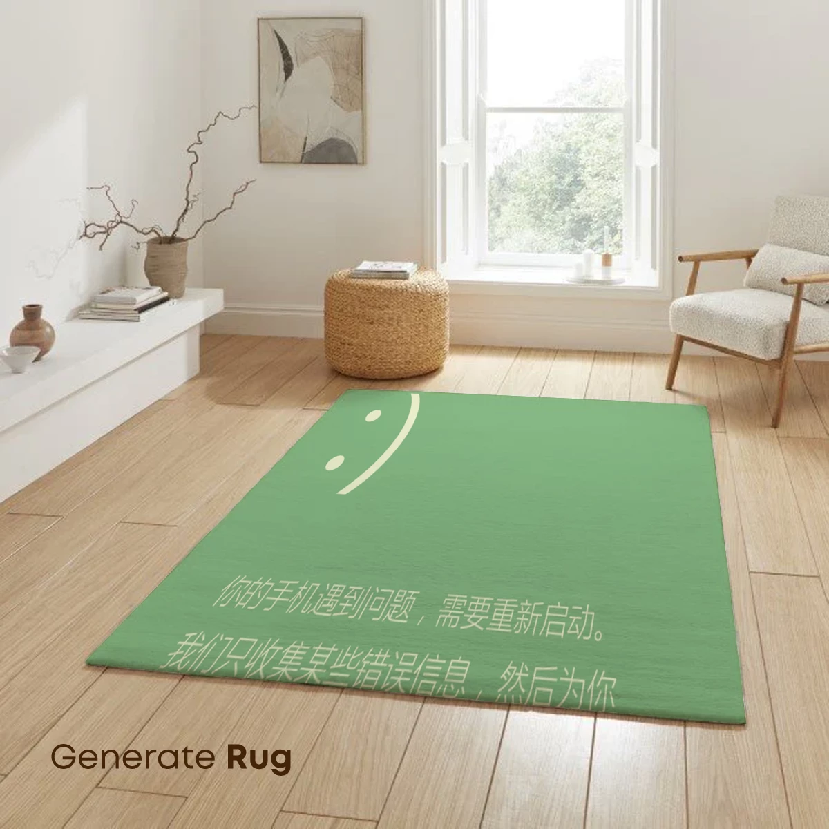 Digital Zen: Minimalist Green Restart Screen - Image 6