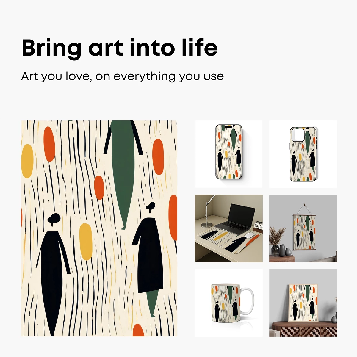 Abstract Figures in a Rainy Symphony - Image 2