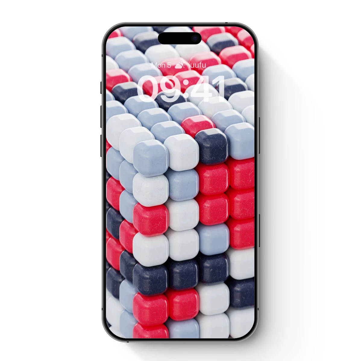 Cubist Chromatic Harmony: Geometric Artistry in Red, Blue, and White