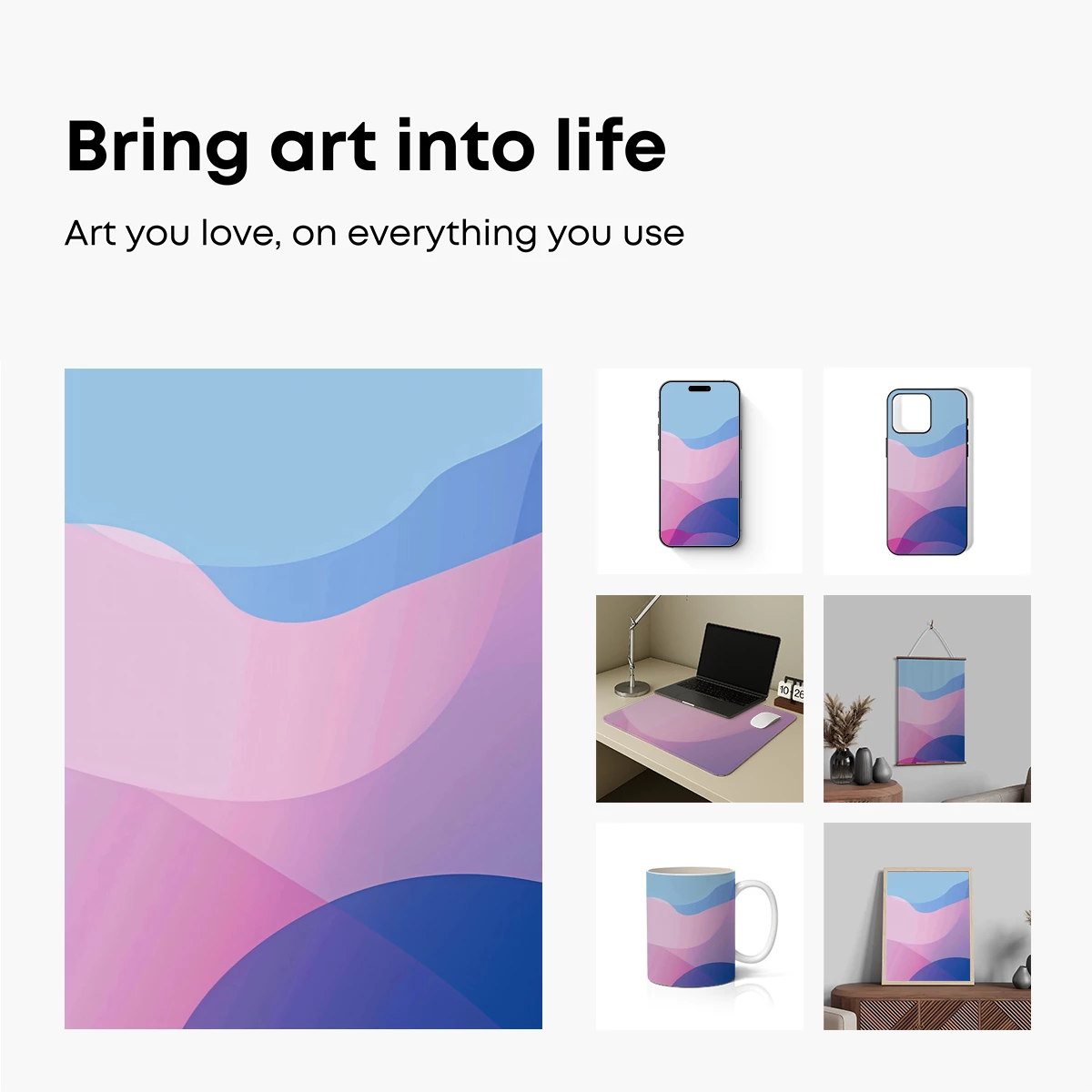 Fluid Chromatic Waves: Abstract Gradient Art - Image 2