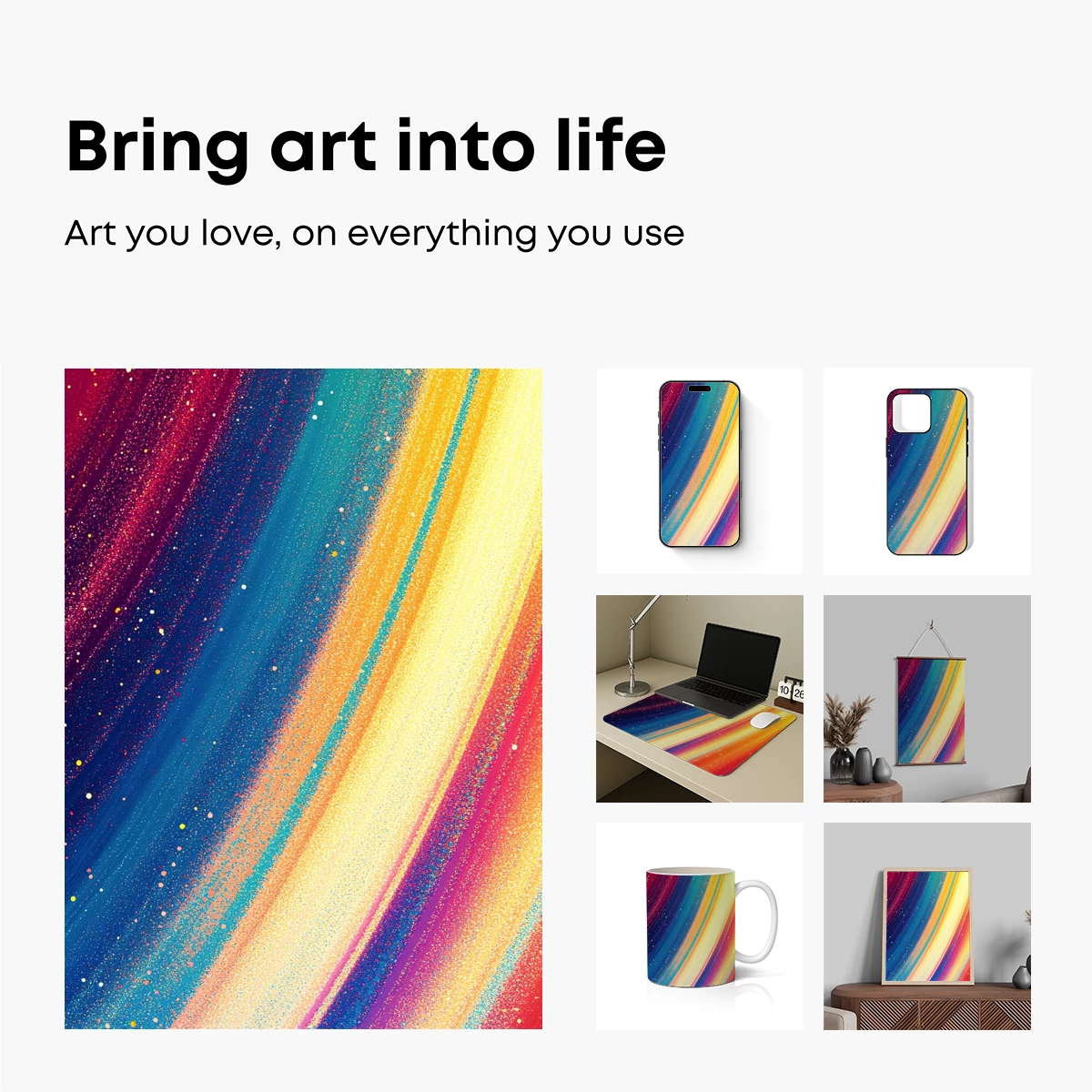 Cosmic Rainbow Swirl: A Symphony of Stellar Colors - Image 2