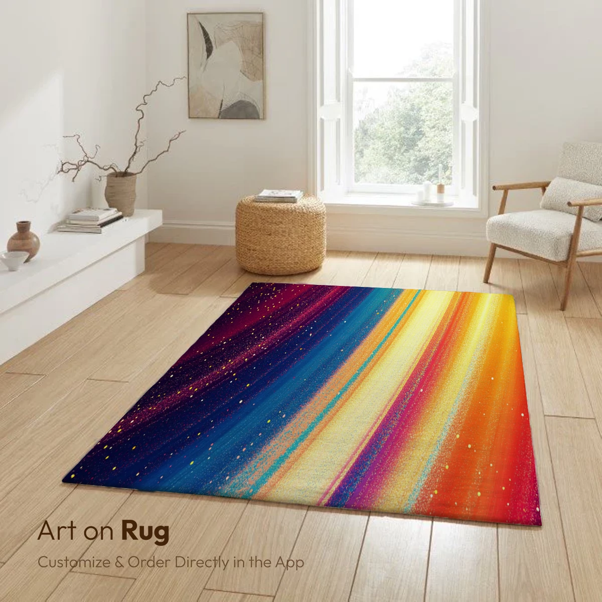 Cosmic Rainbow Swirl: A Symphony of Stellar Colors - Image 6