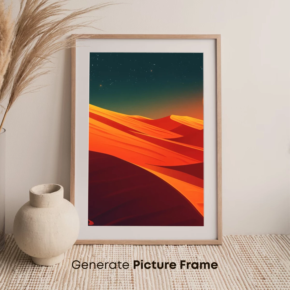 Desert Dreamer: Solitary Wanderer Under a Cosmic Sun - Image 7