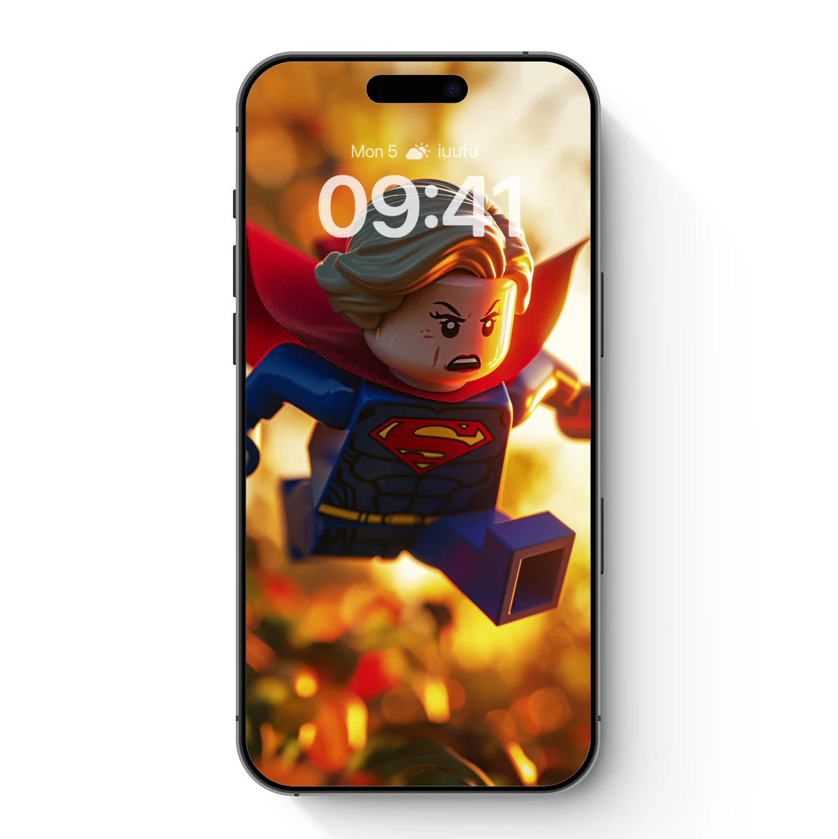 Lego Superhero in Dynamic Flight Lego Superhero in Dynamic Flight