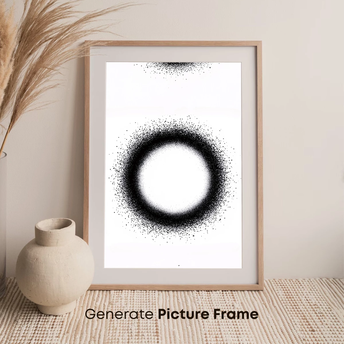 Ink Halo: Ethereal Circles in Monochrome - Image 7