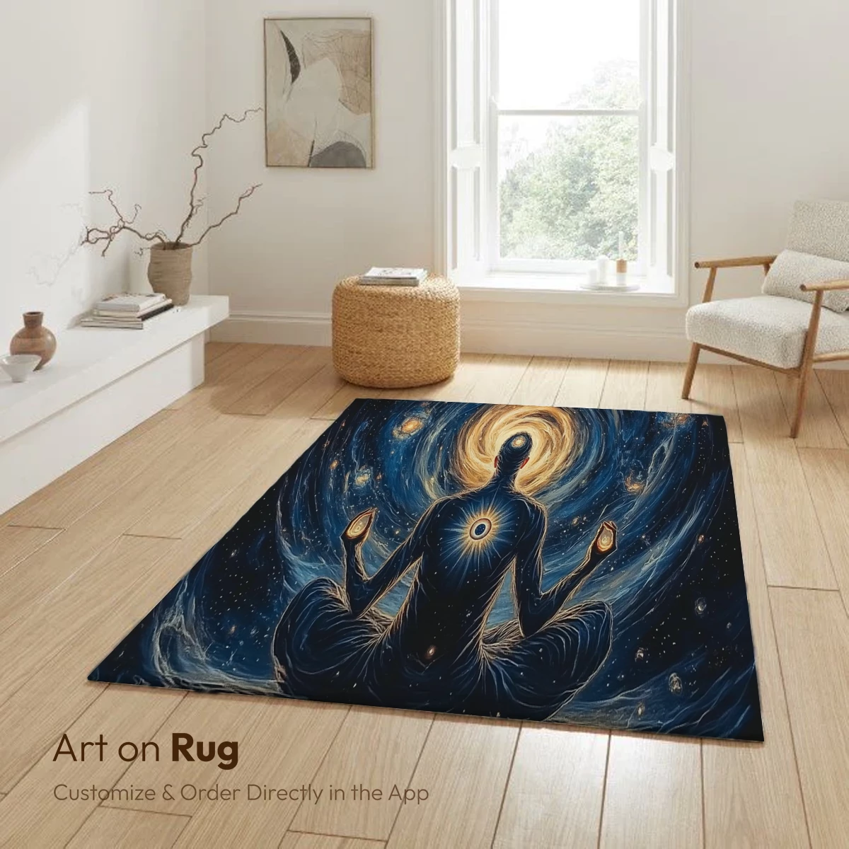 Cosmic Meditator: Fusion of Spirit and Stars - Image 6