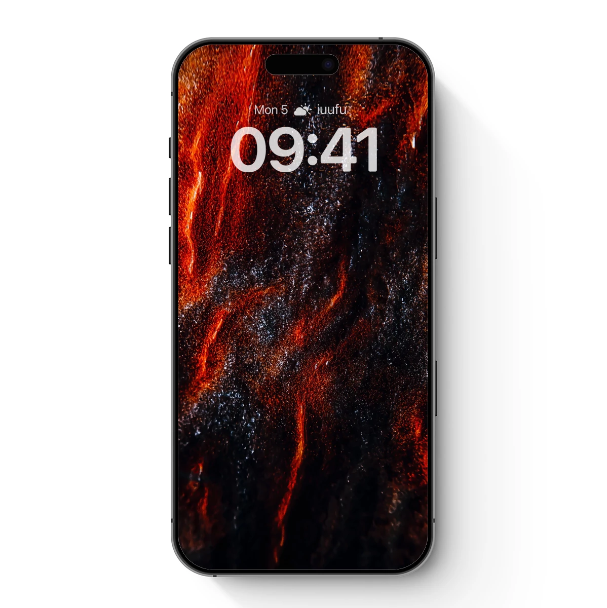 Fiery Lava Veins: A Volcanic Abstract