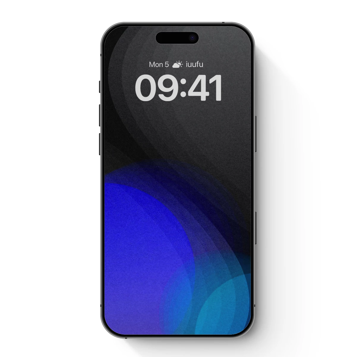 Eclipse of Serenity: Blue and Black Abstract Harmony