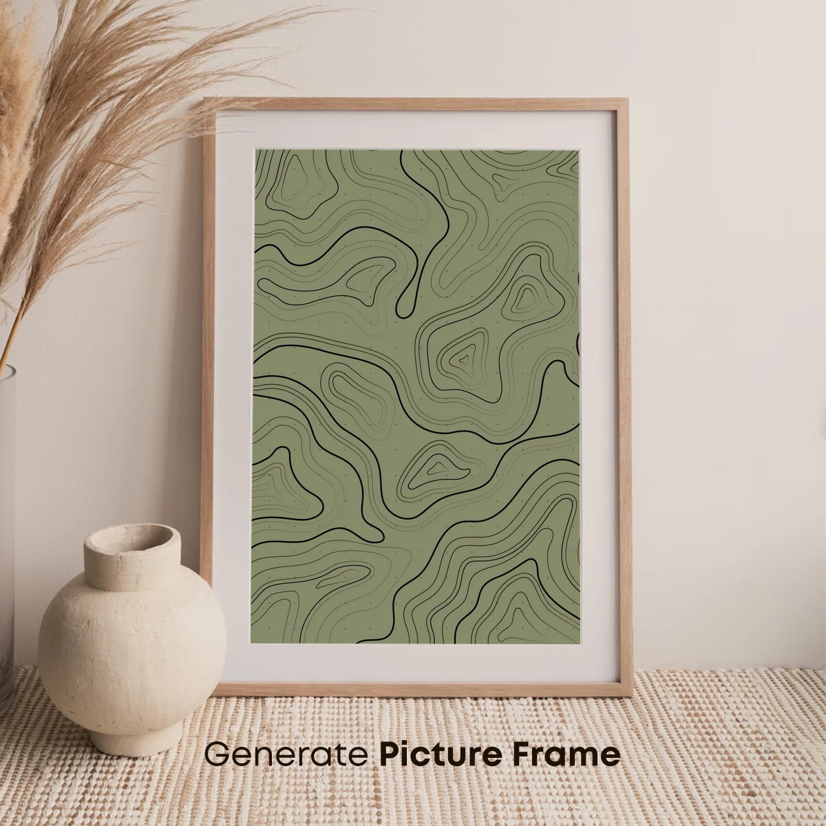 Contour Elegance: Abstract Topography Art - Image 7