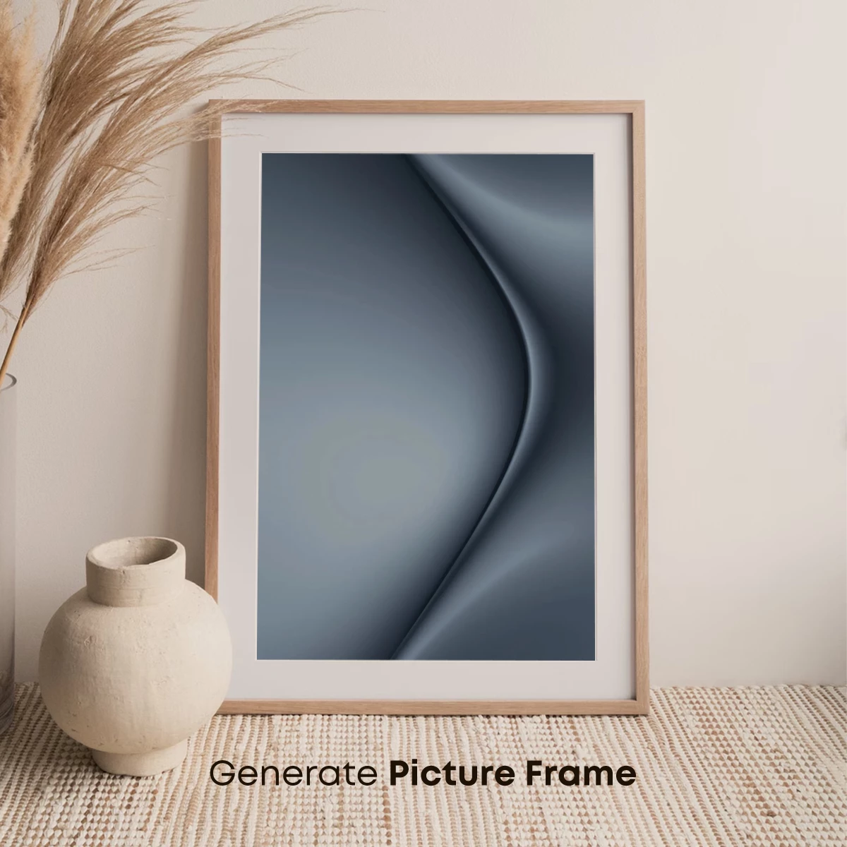 Elegant Silk Flow: Abstract Gray Waves - Image 7
