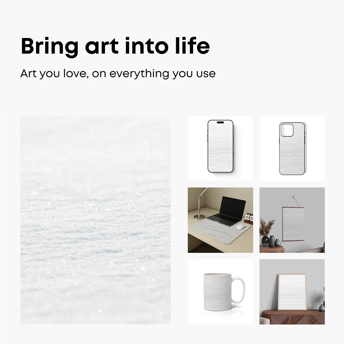 Glittering Snowscape: Winter's Crystal Canvas - Image 2