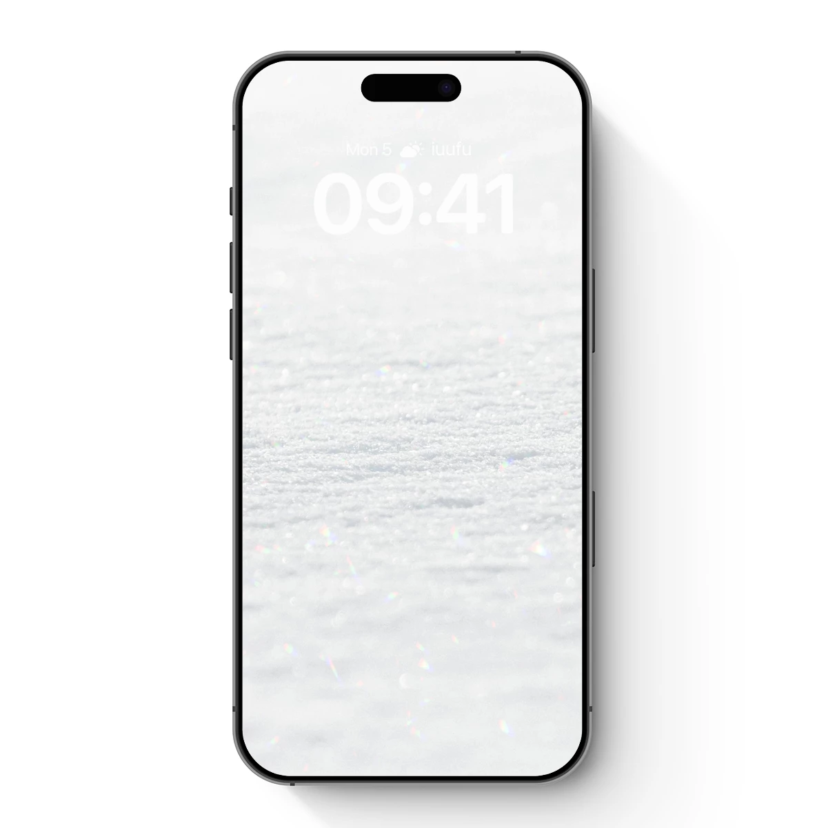 Glittering Snowscape: Winter's Crystal Canvas