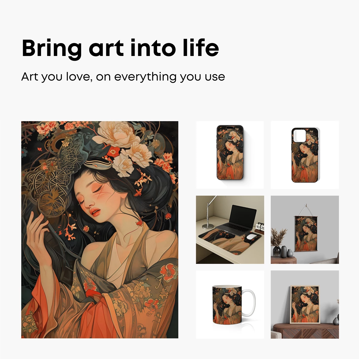 Eternal Blossom: A Geisha's Dream in Bloom - Image 2