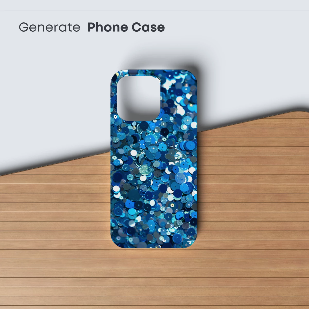 Blue Sequin Symphony: Glittering Ocean Waves - Image 3