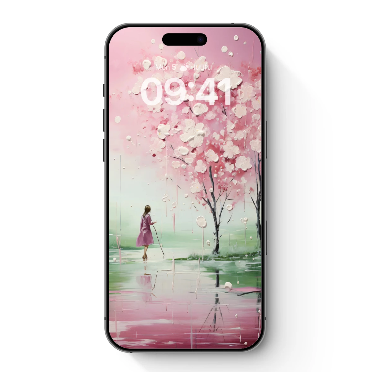 Cherry Blossom Reverie: A Rainy Day Stroll