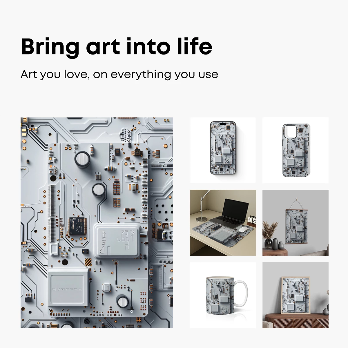 Circuit Symphony: Futuristic Tech Artistry - Image 2