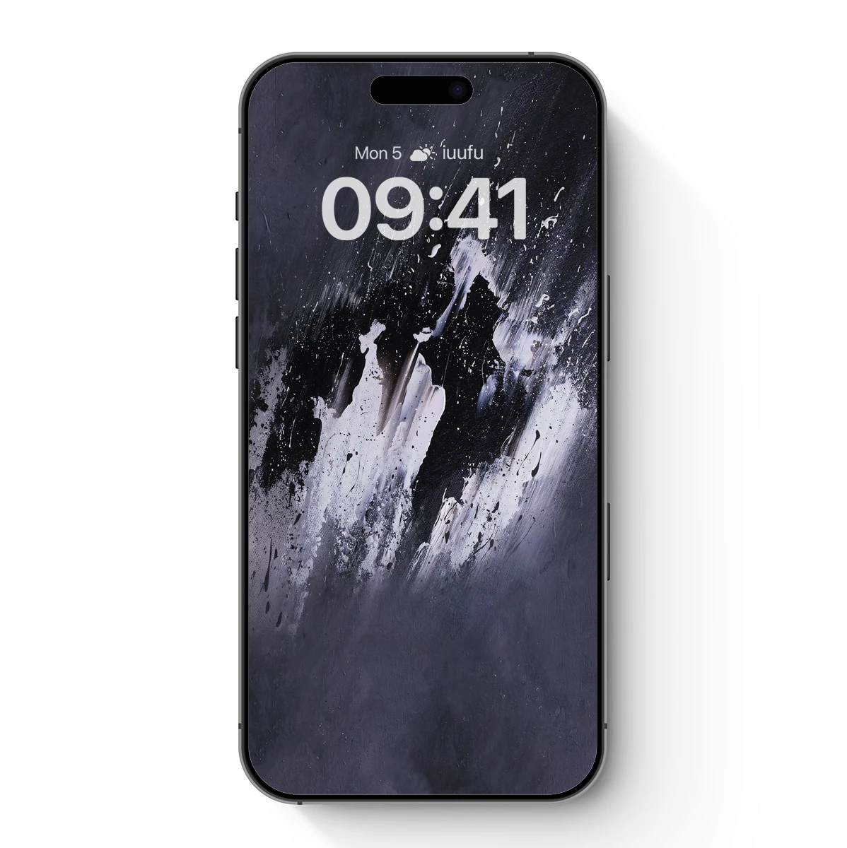 Abstract Storm Symphony: Monochrome Chaos