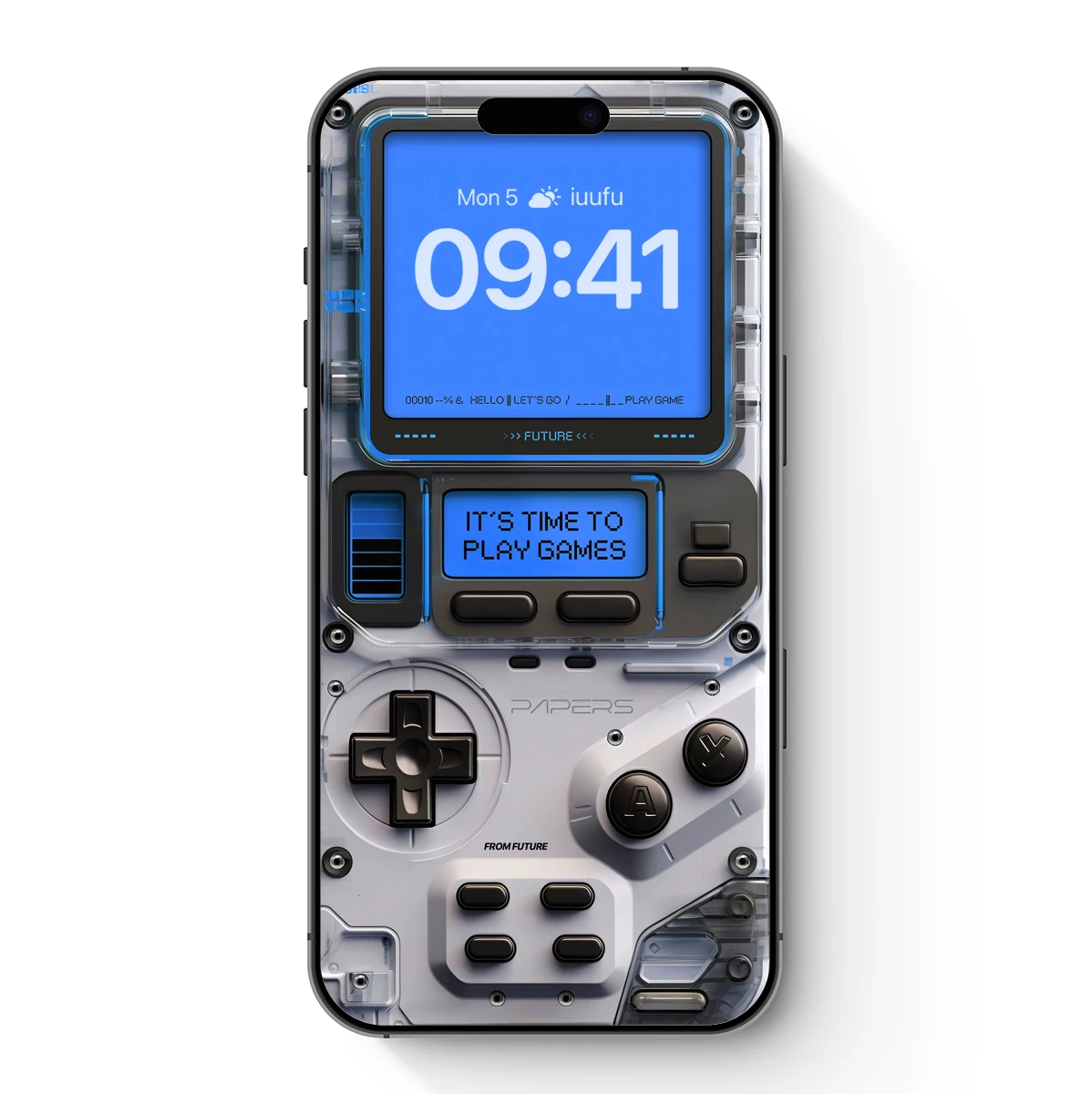 Futuristic Retro Game Console Art