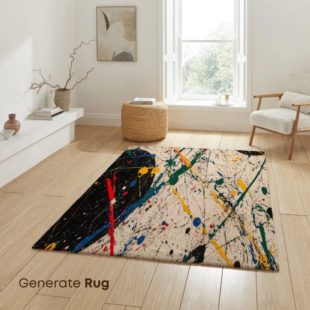 Abstract Splash Symphony: Pollock's Digital Reimagining - Image 6