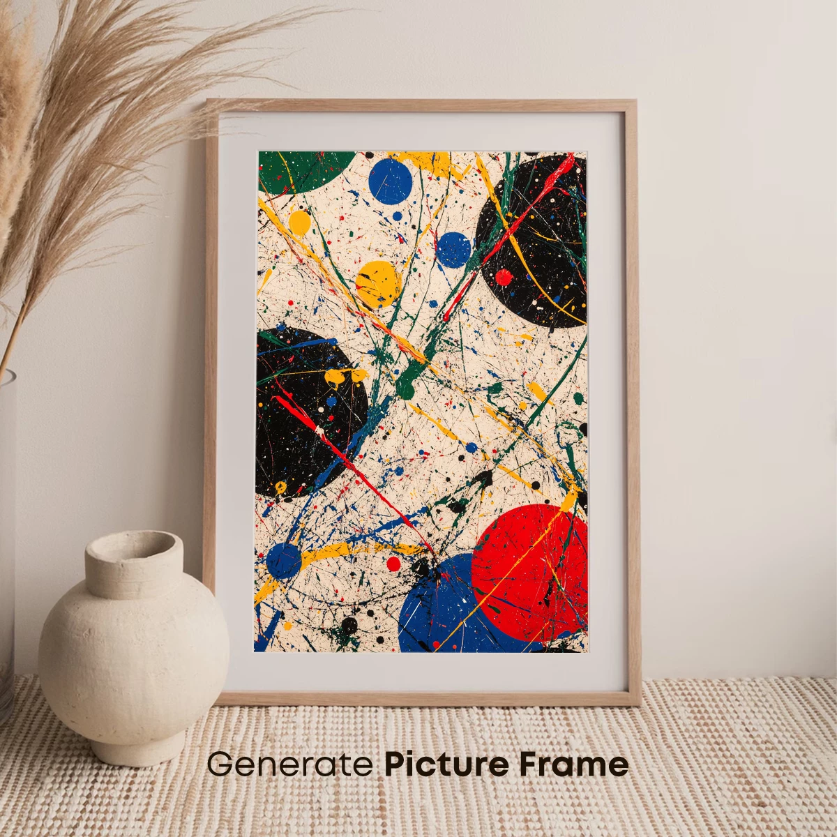 Abstract Splash Symphony: Pollock's Digital Reimagining - Image 7