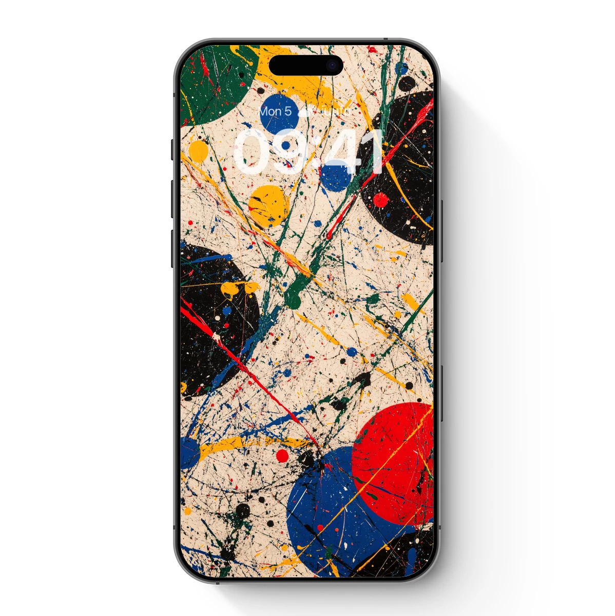 Abstract Splash Symphony: Pollock's Digital Reimagining
