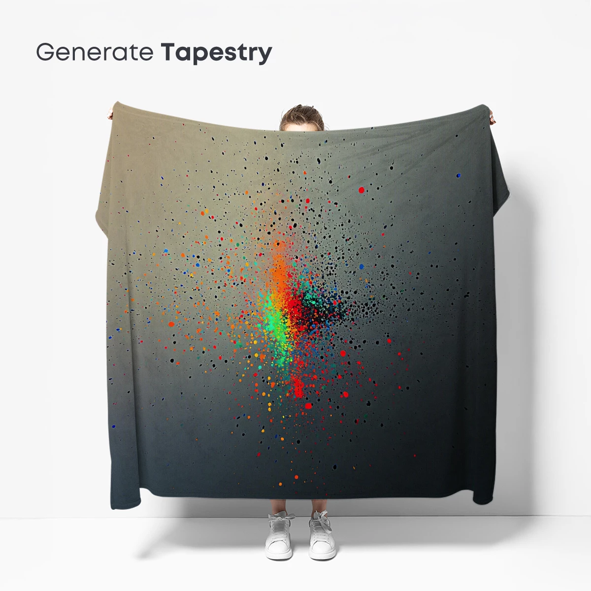 Explosive Color Burst: Abstract Paint Splatter Art - Image 5