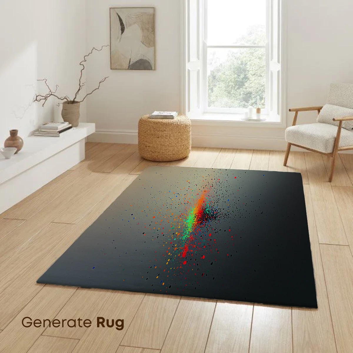 Explosive Color Burst: Abstract Paint Splatter Art - Image 6