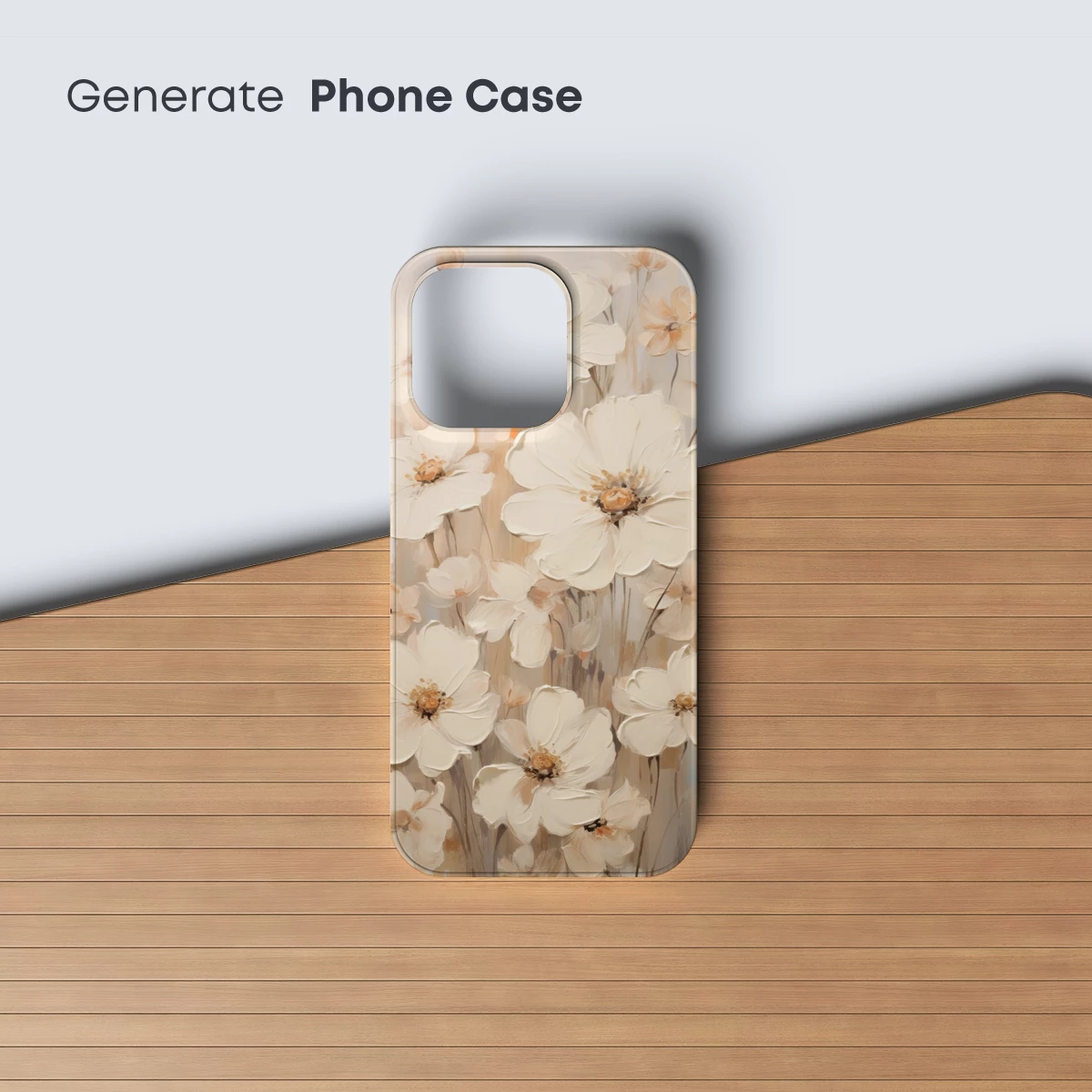 Ethereal Blooms: Soft White Floral Artistry - Image 3