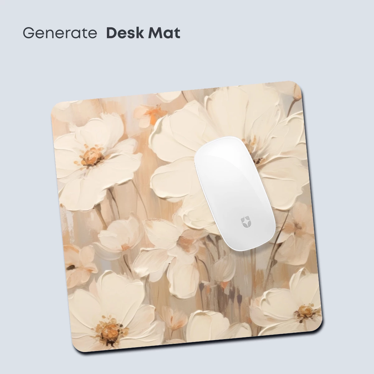 Ethereal Blooms: Soft White Floral Artistry - Image 4