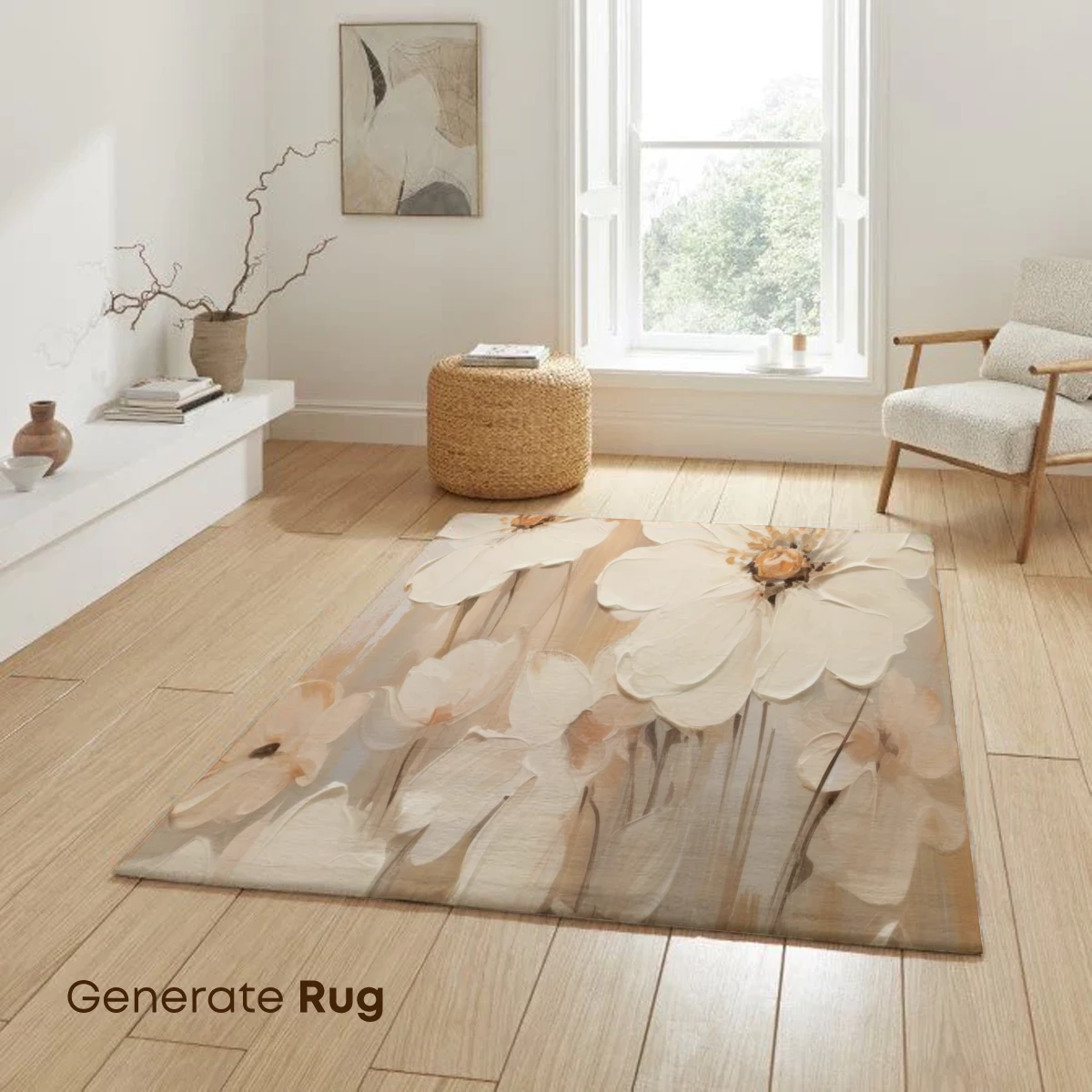 Ethereal Blooms: Soft White Floral Artistry - Image 6