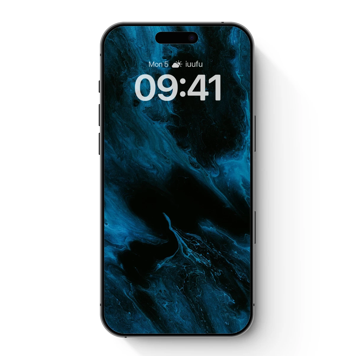 Abyssal Whispers: Teal Ink Swirls in Darkness