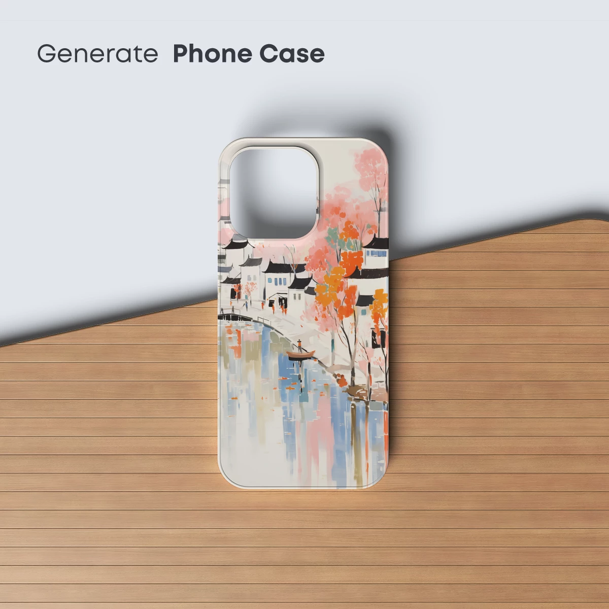 Autumnal Watercolor Village - Image 3