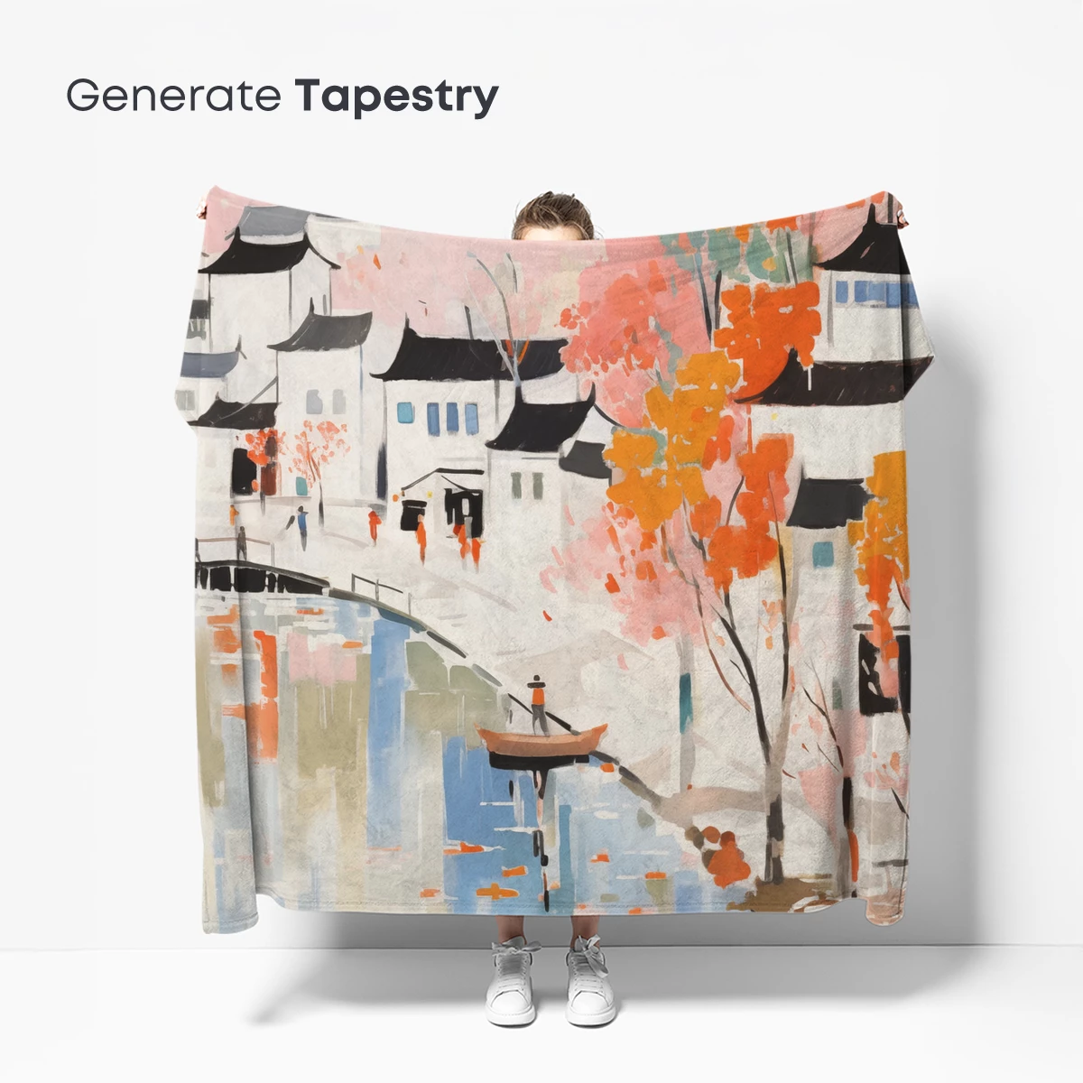 Autumnal Watercolor Village - Image 5