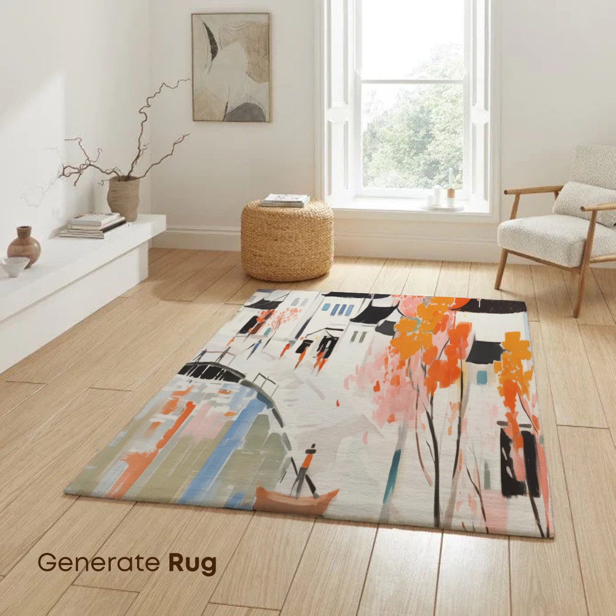 Autumnal Watercolor Village - Image 6