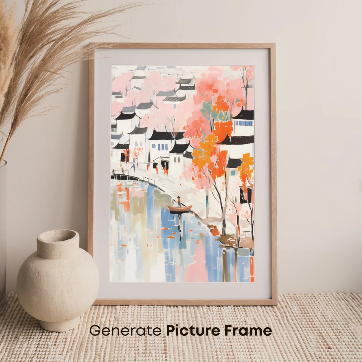 Autumnal Watercolor Village - Image 7