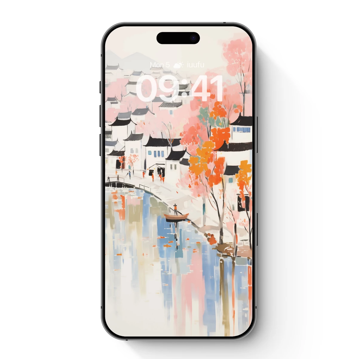 Autumnal Watercolor Village