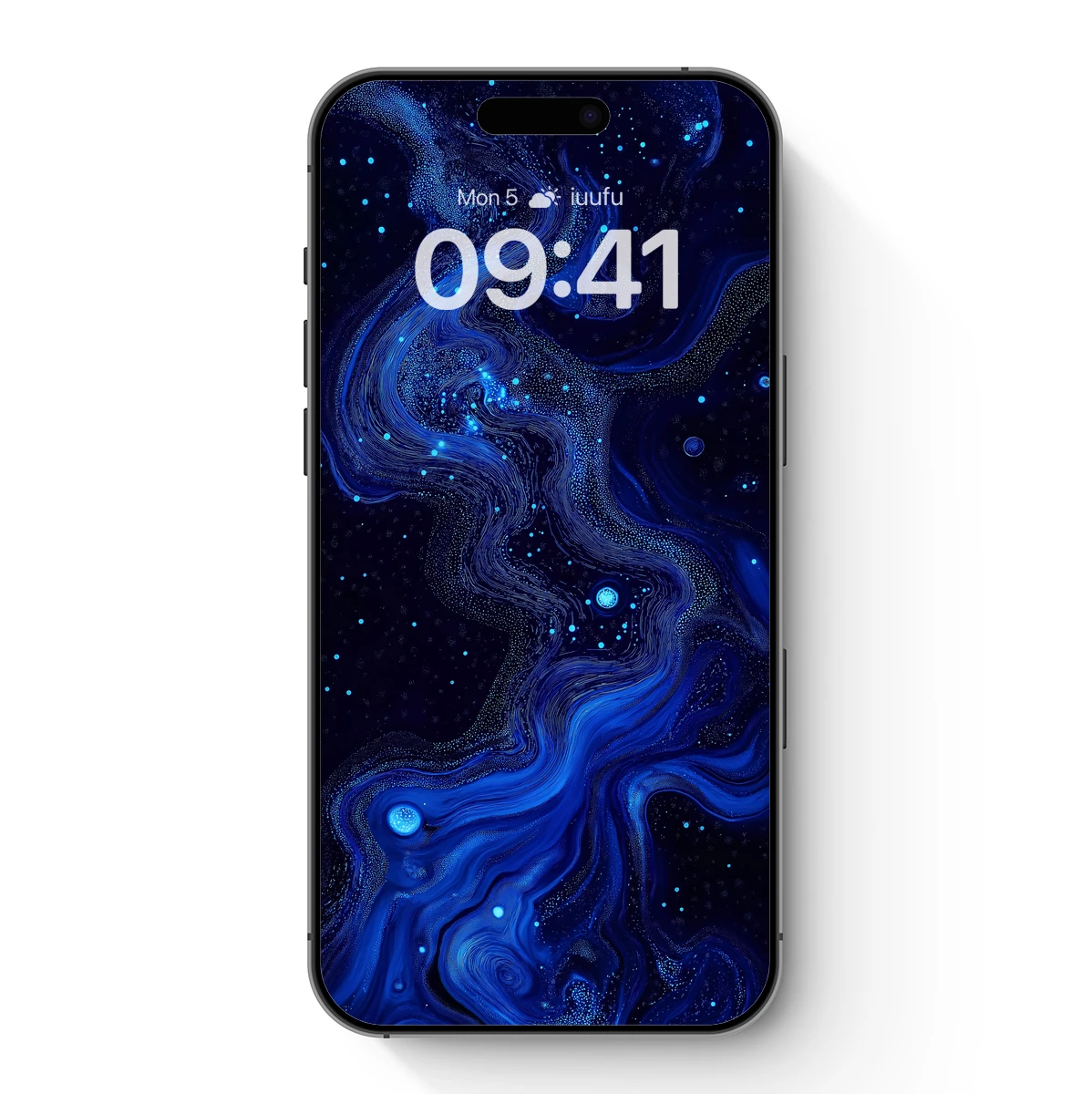 Cosmic Blue Swirls: A Galaxy-Inspired Odyssey