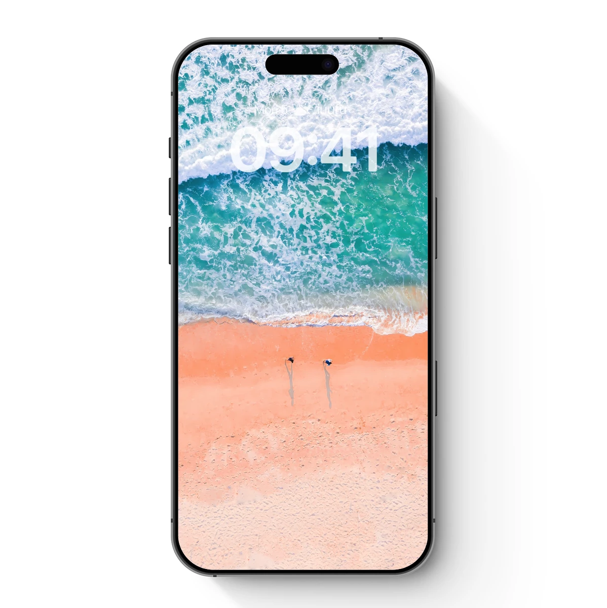 Aerial Serenity: Coral Sands and Turquoise Waves