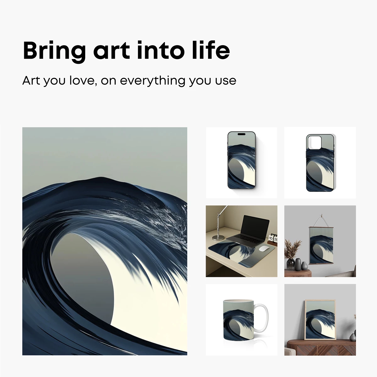 Eternal Ocean Wave: A Sculpted Symphony