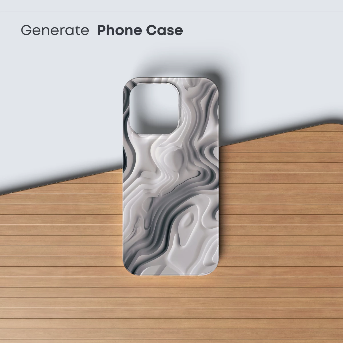 Fluid Sculpture: Monochrome Waves in Motion - Image 3