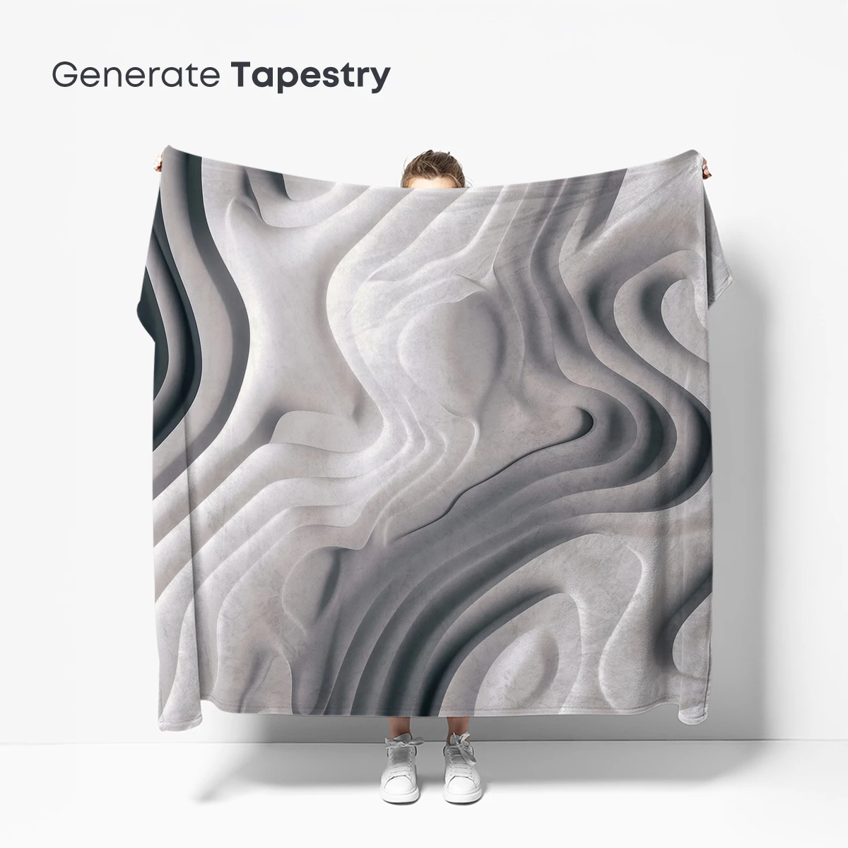 Fluid Sculpture: Monochrome Waves in Motion - Image 5