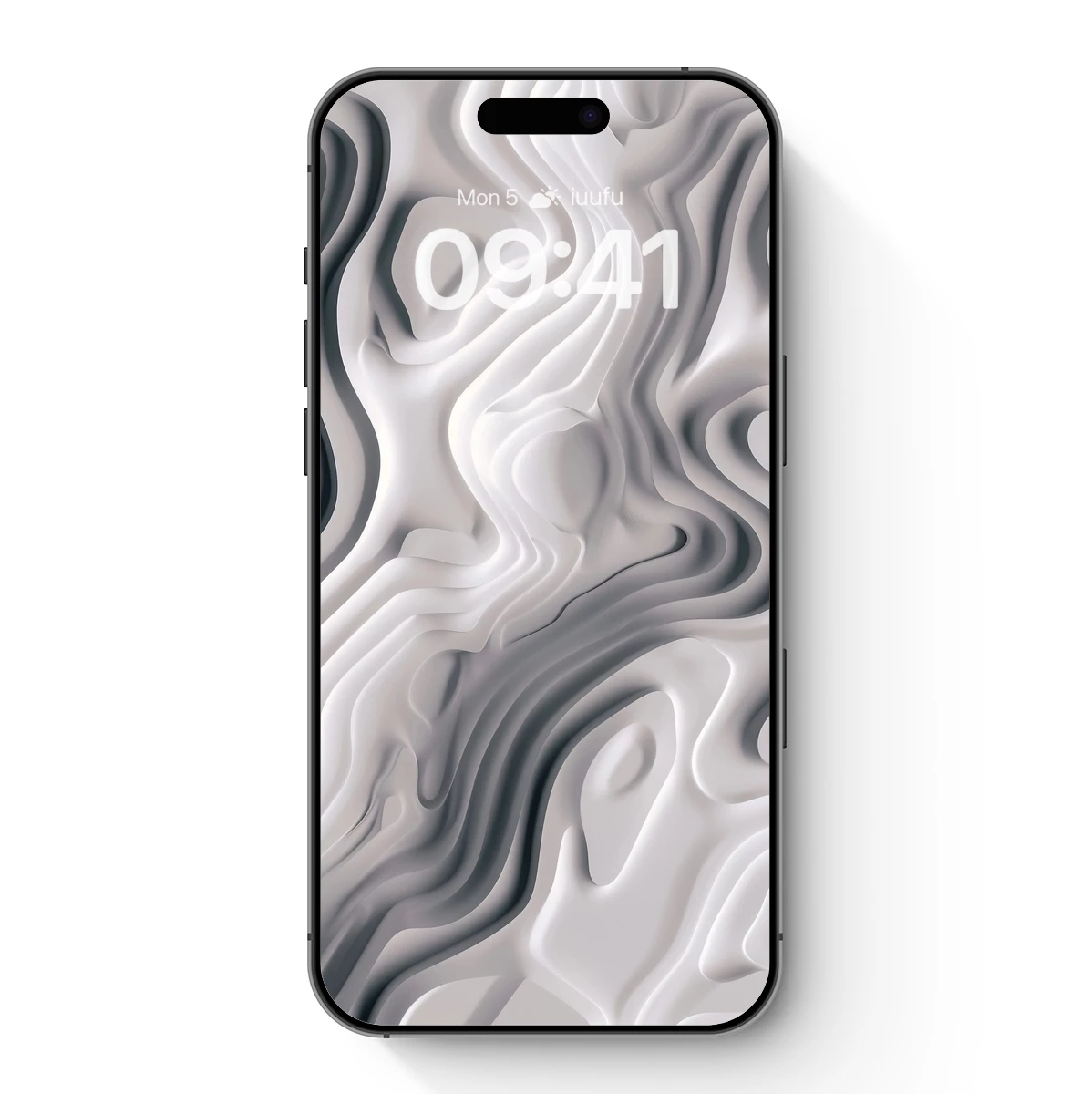 Fluid Sculpture: Monochrome Waves in Motion